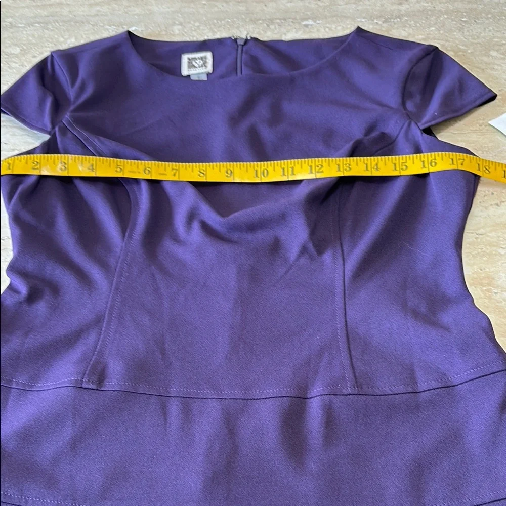 NWT Anne Klein Elegant Purple Women's Dress. Measurements are in photos. - Picture 7 of 14